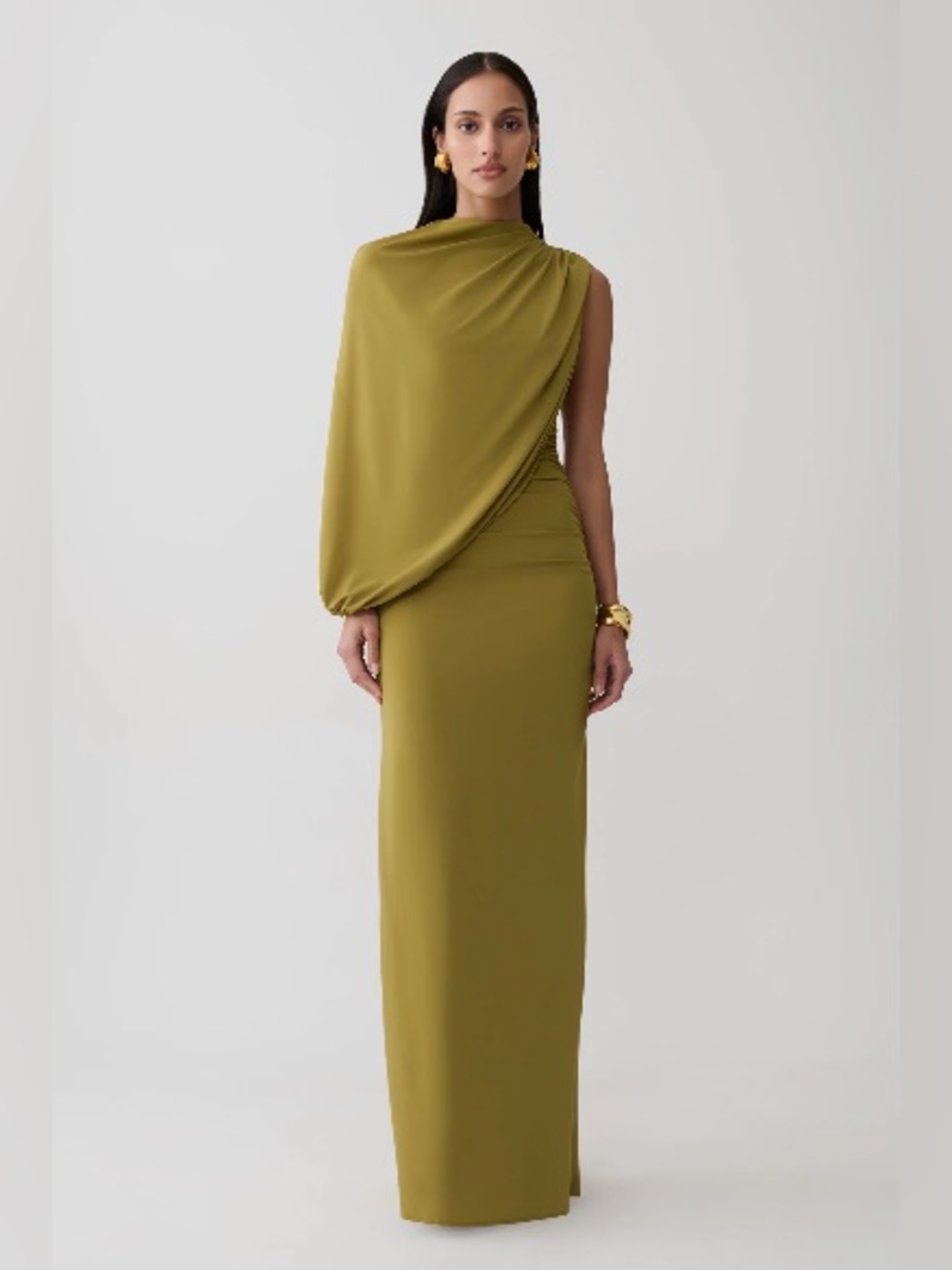 Meshki Yuri
Gather Sleeve Maxi Dress
